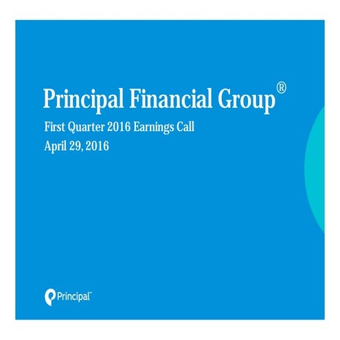 1Q 2016 Earnings Conference Call Presentation