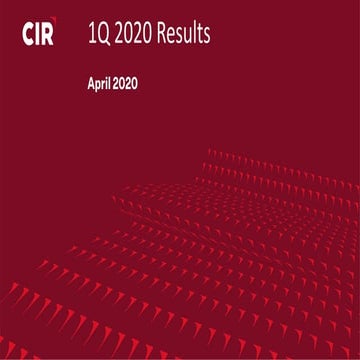 CIR 1Q 2020 results