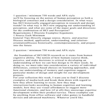 1 question  minimum 750 words and APA stylewell be focusing on.docx