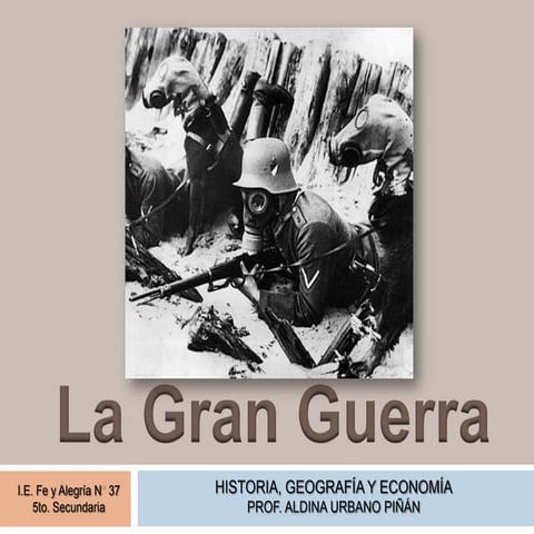PRIMERA GUERRA MUNDIAL (1914 - 1918)