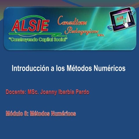 Introducción a los Métodos Numéricos
