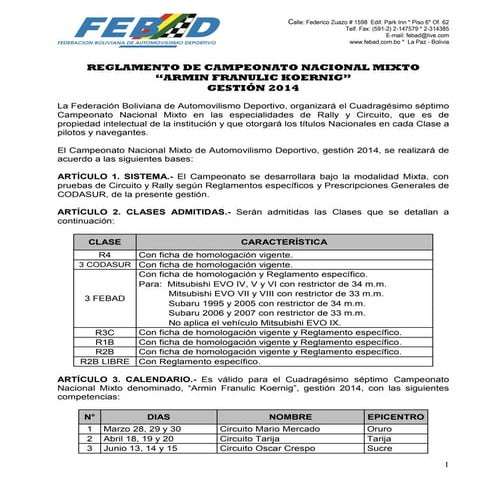 1 reglamento de campeonato nacional 2014