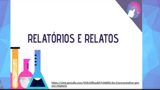 GÊNERO RELATÓRIO. COM DEFINIÇÕES CONCEITUAIS E EXEMPLIFICAÇÕES.