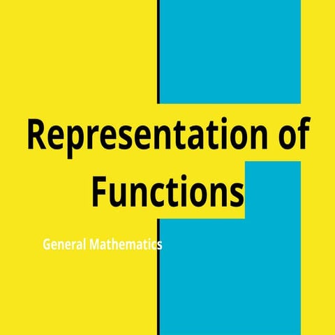 General Mathematics_Grade 11Representation of Functions