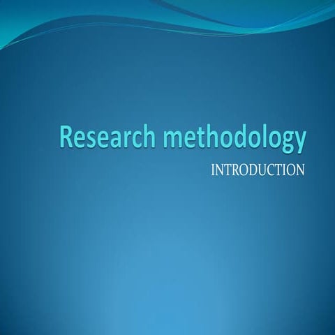 Research methodology class for master students