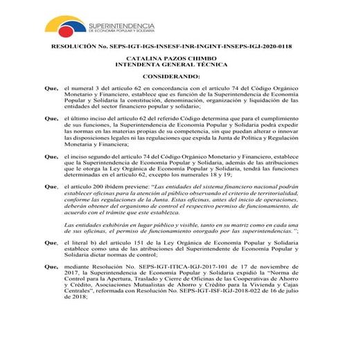 1resolucion0118 Corresponsales Solidarios o No Bancarios