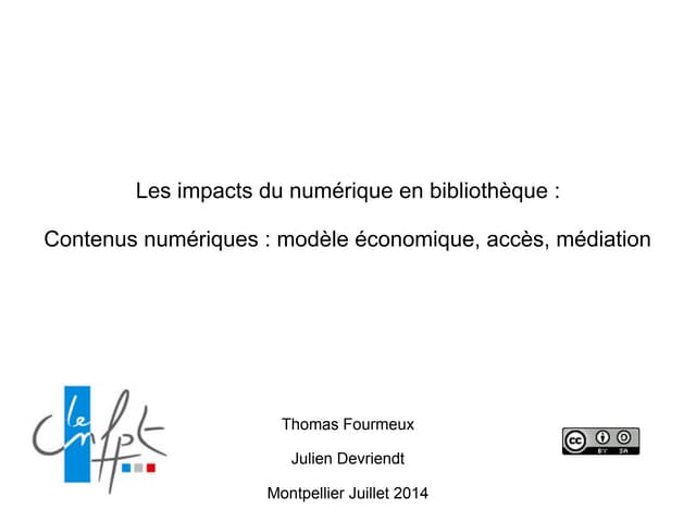 Ressources numeriques : les tendances
