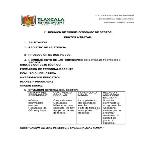 1ª reun. org. sector superv. 2015