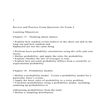 1  Review and Practice Exam Questions for Exam 2 Lea.docx