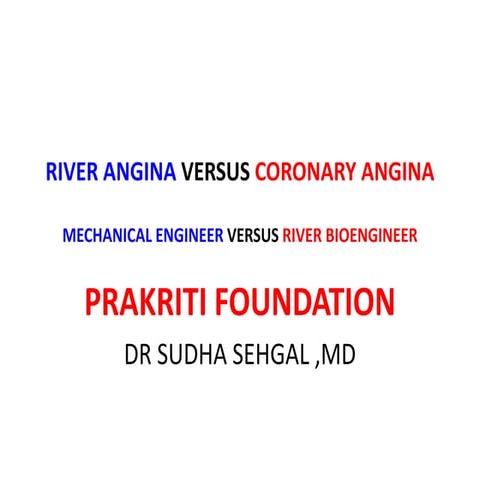 1 River angina versus coronary angina