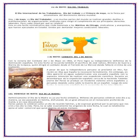 1ro de mayo