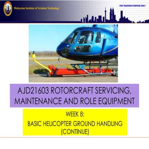 Basic helicopter ground handling 