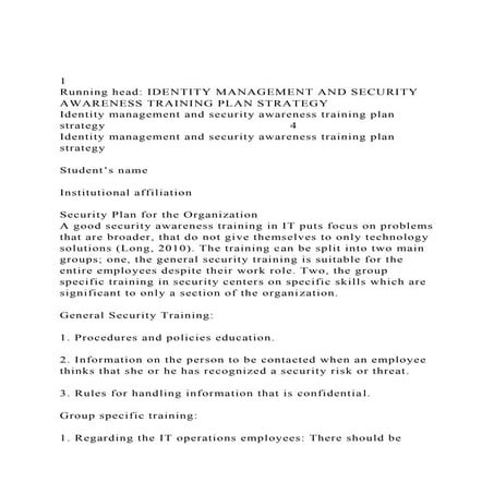 An Effective Cybersecurity Awareness Training Model: First Defense of ...