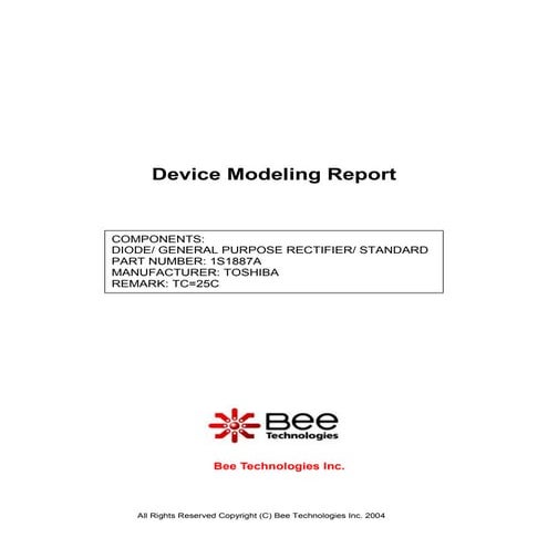 SPICE MODEL of 1S1887A (Standard Model) in SPICE PARK
