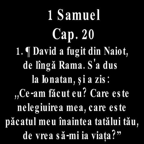 1 Sam 20