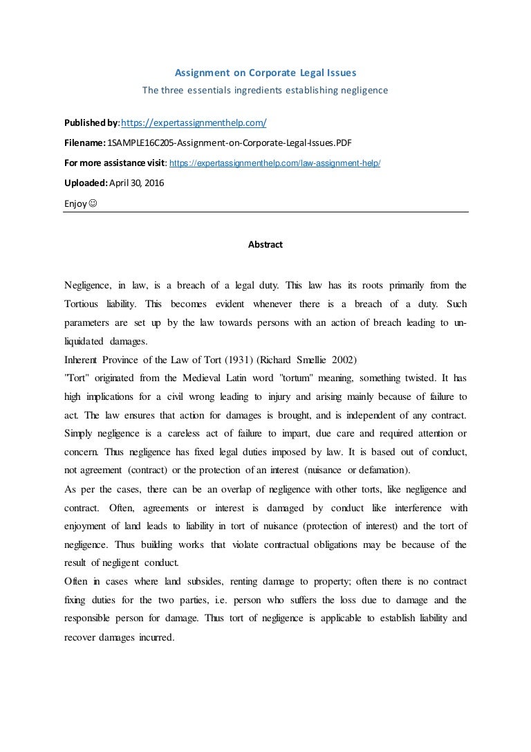 What is an assignment in business law picture