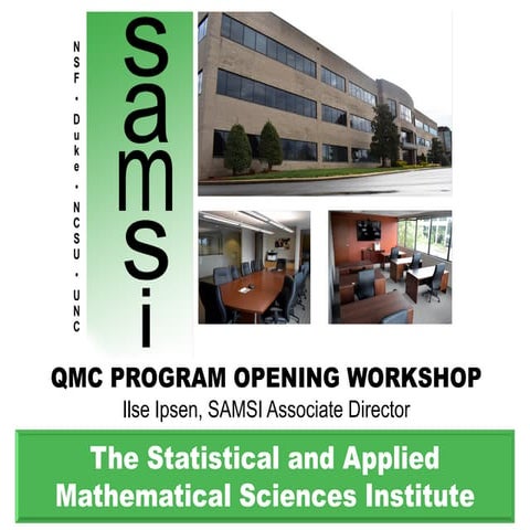 Program on Quasi-Monte Carlo and High-Dimensional Sampling Methods for ...