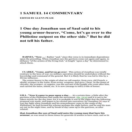 1 samuel 14 commentary