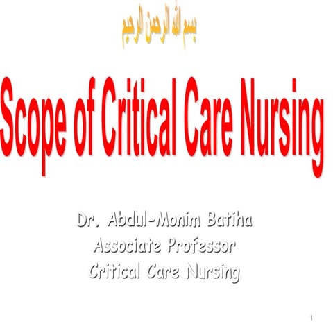 1 scope of  critical care Unit.pptx