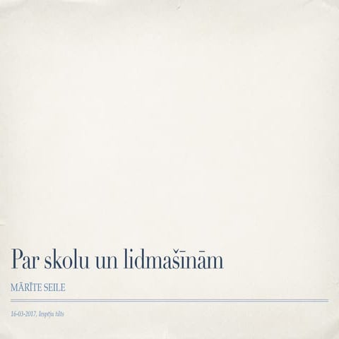 Atgriezeniskā saite - pamats izaugsmei. 1. sesija. Par skolu un lidmašīnām