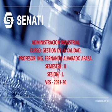 1 sesion de gestion de la calidad | PPTX