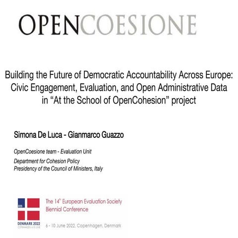 Simona De Luca, Gianmarco Guazzo - Building the Future of Democratic Accounta...
