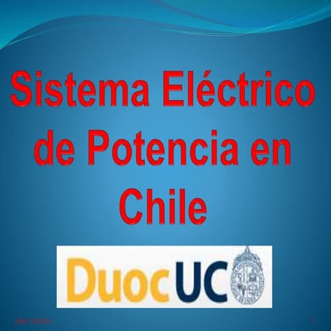 Sistema electrico de potencia en chile