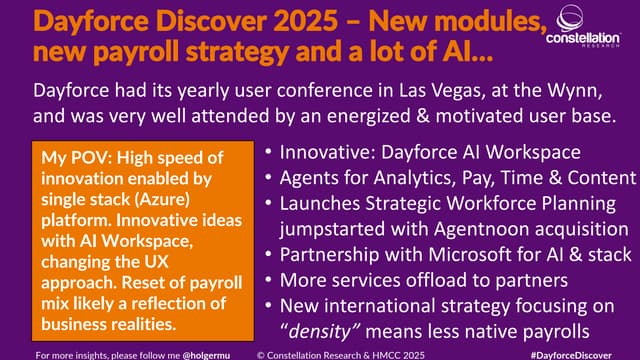 Event Report - Dayforce Discover - New modules, new payroll strategy and a lo...