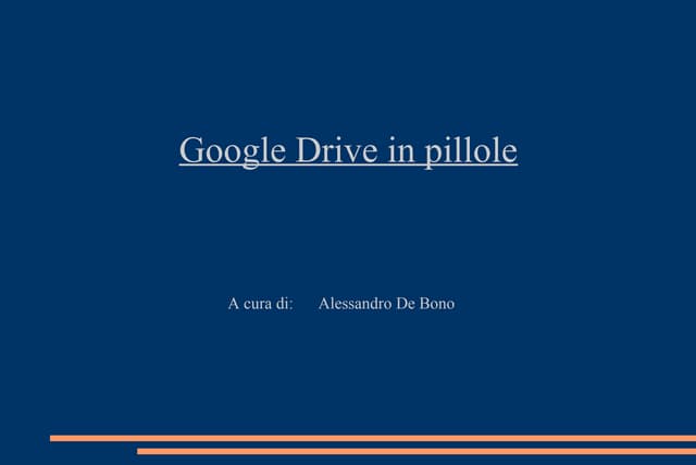Google Drive in pillole