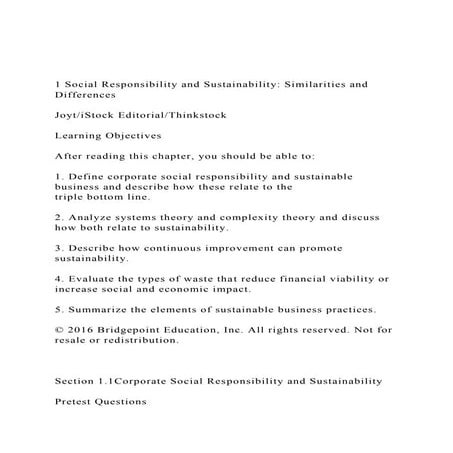 1 Social Responsibility and Sustainability Similarities and .docx