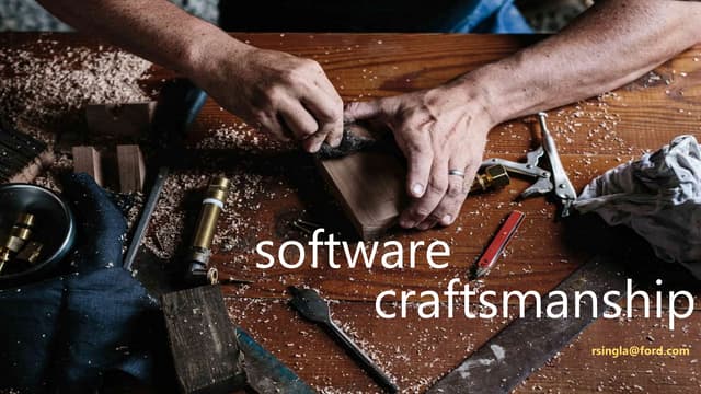 Introduction to Software Craftsmanship