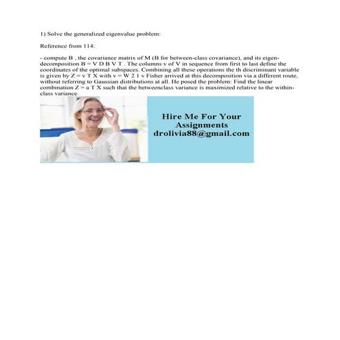 1) Solve the generalized eigenvalue problem- Reference from 114- - c.pdf
