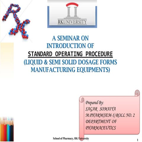 standard operating procedure pharmacy