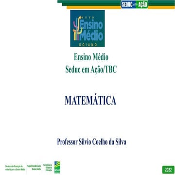Semana 02 | Matemática | 1ª série| Notação científica e arredondamento de dados 
