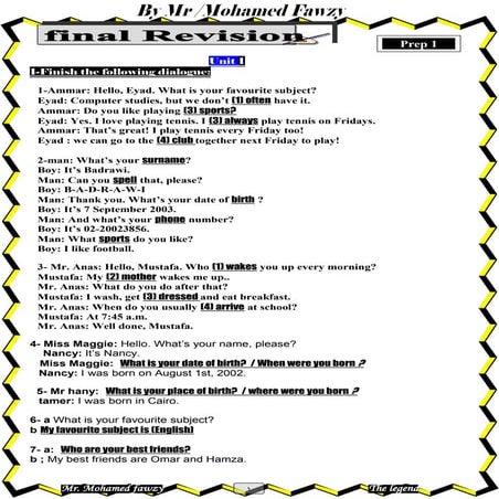 1st preparatory-english-term-2-final-revision