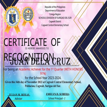 1st-Quarter-Certificate for honor students.pptx