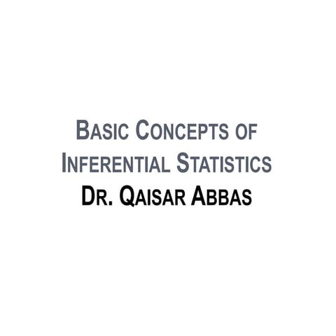 Basic concept of statistics