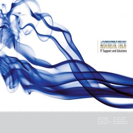 First Brochure of Aesthetic Technologies - IT Support