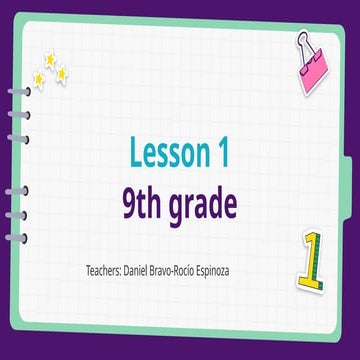 Lesson plan for a 9th chilean grade about jobs and their description | PPTX