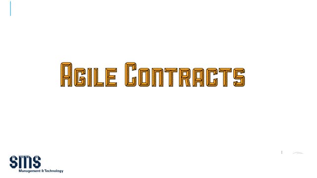 1st conf   agile contracts 
