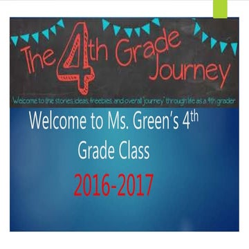 1st day of school presentation edu506