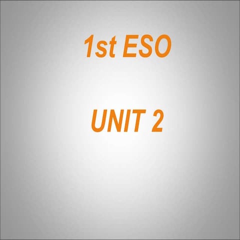 1st eso   unit 2