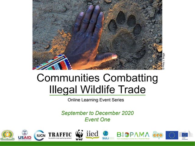 Communities Combatting Illegal Wildlife Trade: online learning series for the East African Community region session one