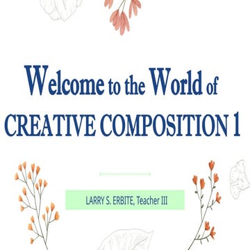 Creative Composition in Senior High school