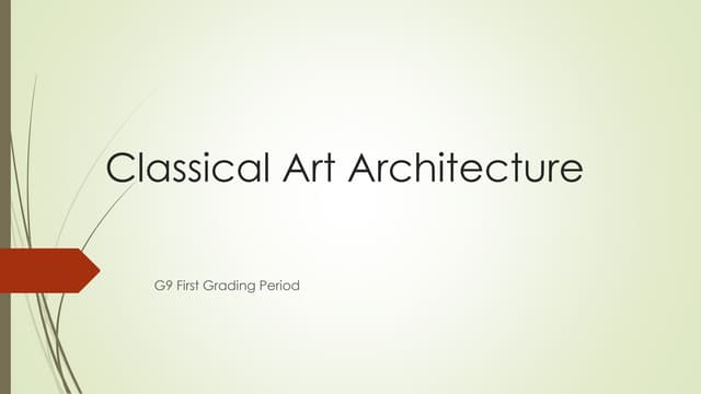 G 9 art 1st grading classical art a...
