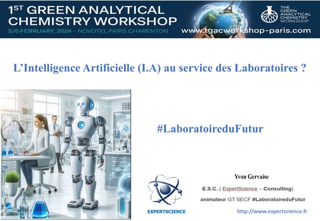 L'Intelligence Artificielle I.A. au service des Laboratoires