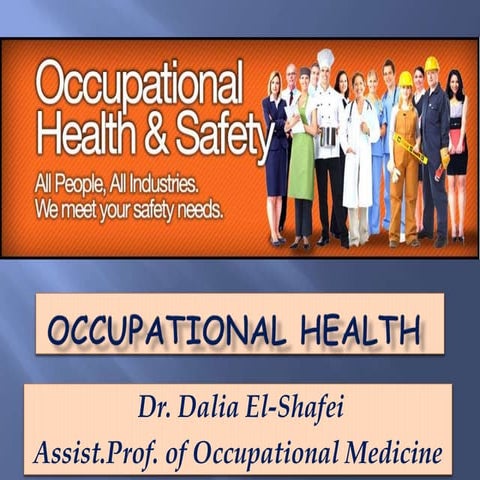 OCCUPATIONAL HEALTH & SAFETY | PPTX