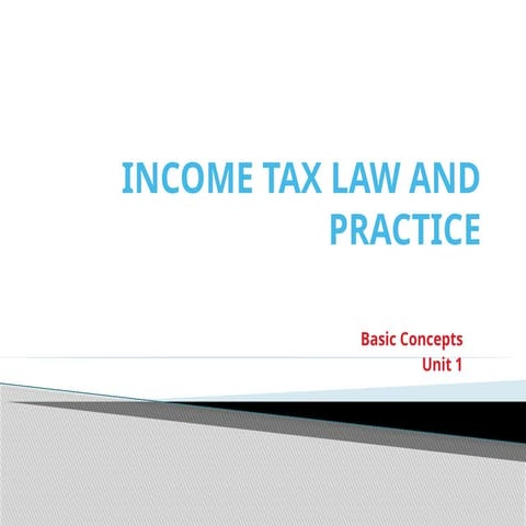 Basic Concepts About Income Tax 1st Lecture Pptx