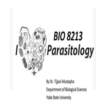 Introduction to parasitology for undergr