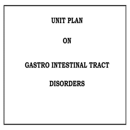 gastro disorders and its treatment options
